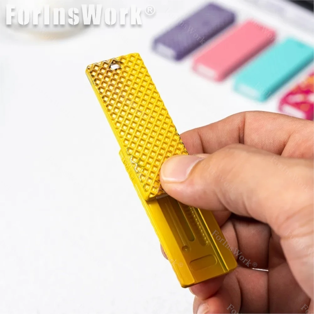 

01EDC вафельное печенье, механический слайдер, игрушки-непоседы, настольные игрушки для взрослых, металлический спиннер, игрушка для снятия стресса