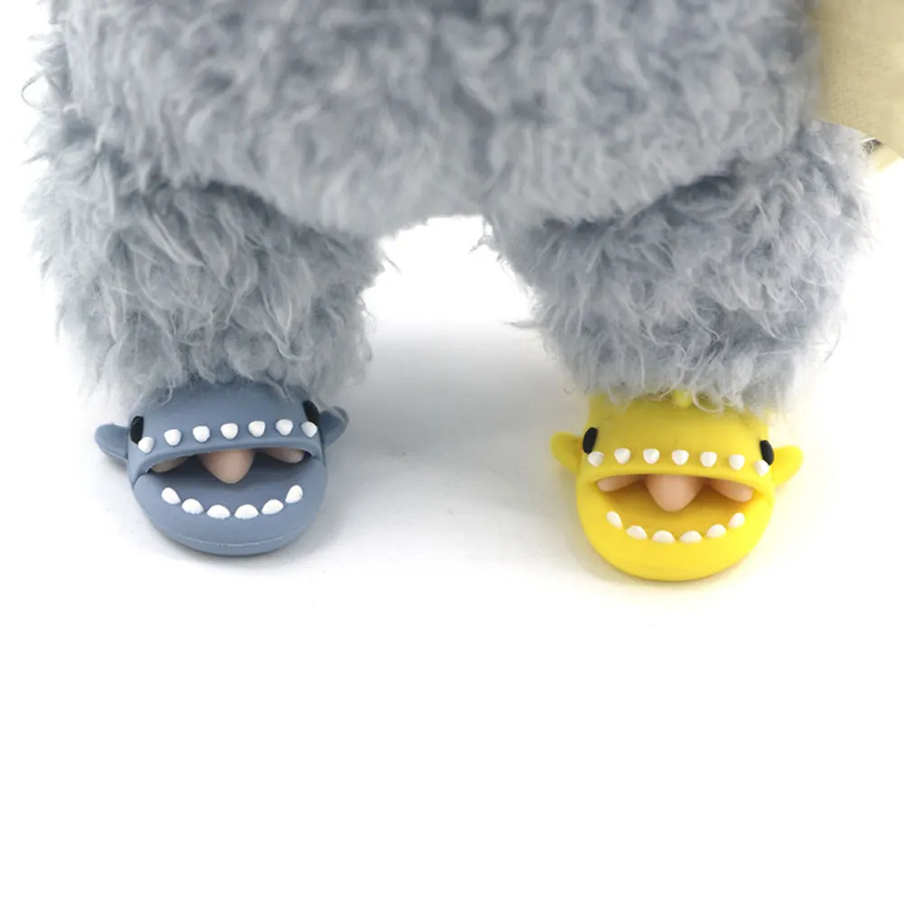 Für Labubu Schuhe Labubu Sandale Schuhe Geeignet V1 V2 Puppen Hai Form Slipper BJD Puppen Zubehör DIY Puppe Spielzeug
