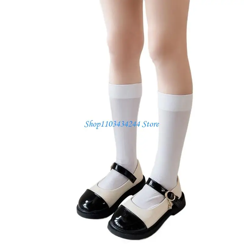 Kids Thin Socks 3 Pairs Soft & Comfortable Socks not Constricting Tights Breathable Tights for Girls Ages 3-10