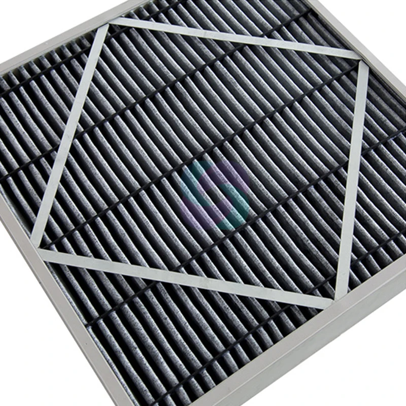 24x24 Cassette Carbon Media Core 95% Efficiency HEPA Air Filter Construction Purifies Harmful Discharge Box Filter Design