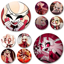 32/44mm Charlie Morningstar Anime Character Badge Cosplay Cute Exquisite Enamel Pins for Backpack Clothes Jewelry Accessories