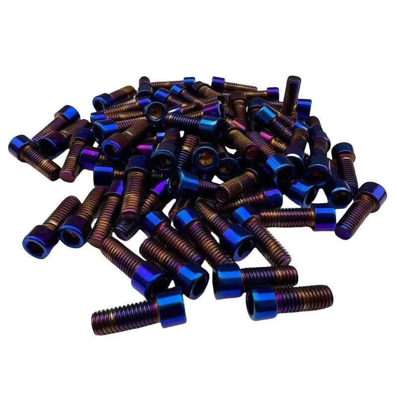 Viti esagonali M5 M6 M8 M10x10/15/20/25/30/35/40/45/50/55mm in acciaio legato 201 con placcatura in titanio oro