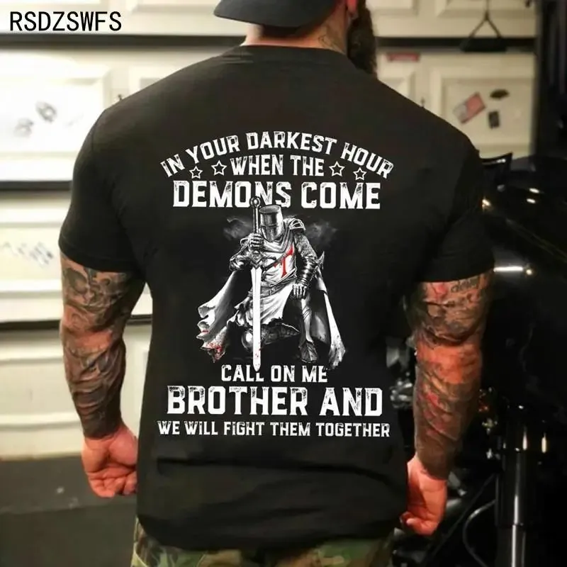 Summer men's fashionable comfortable breathable round neck T-shirt with skull print pattern outdoor casual fashion top