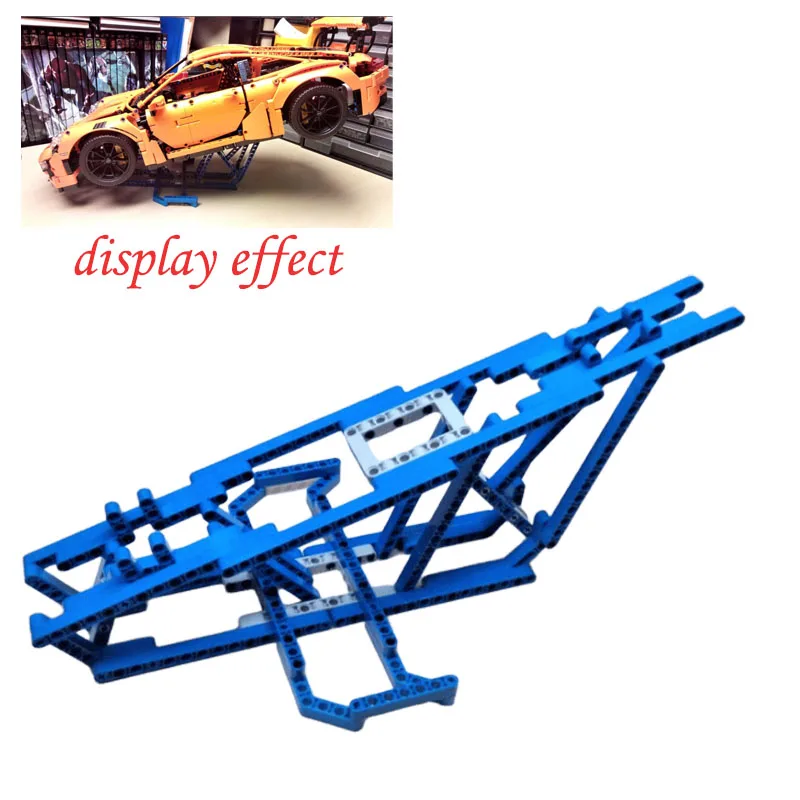 

Creativity MOC Display Stand Fixed Bracket Bricks Set Fit for 42056 42083 Technical Cars Bricks Model Showing DIY Toys Gifts