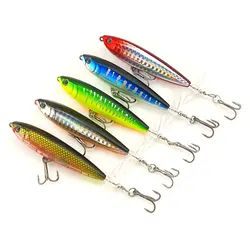 1Pcs 8cm/10cm Topwater Fishing Lure Whopper Popper Artificial Bait Hard Plopper Soft Rotating Tail Fishing Tackle Fishing Bait