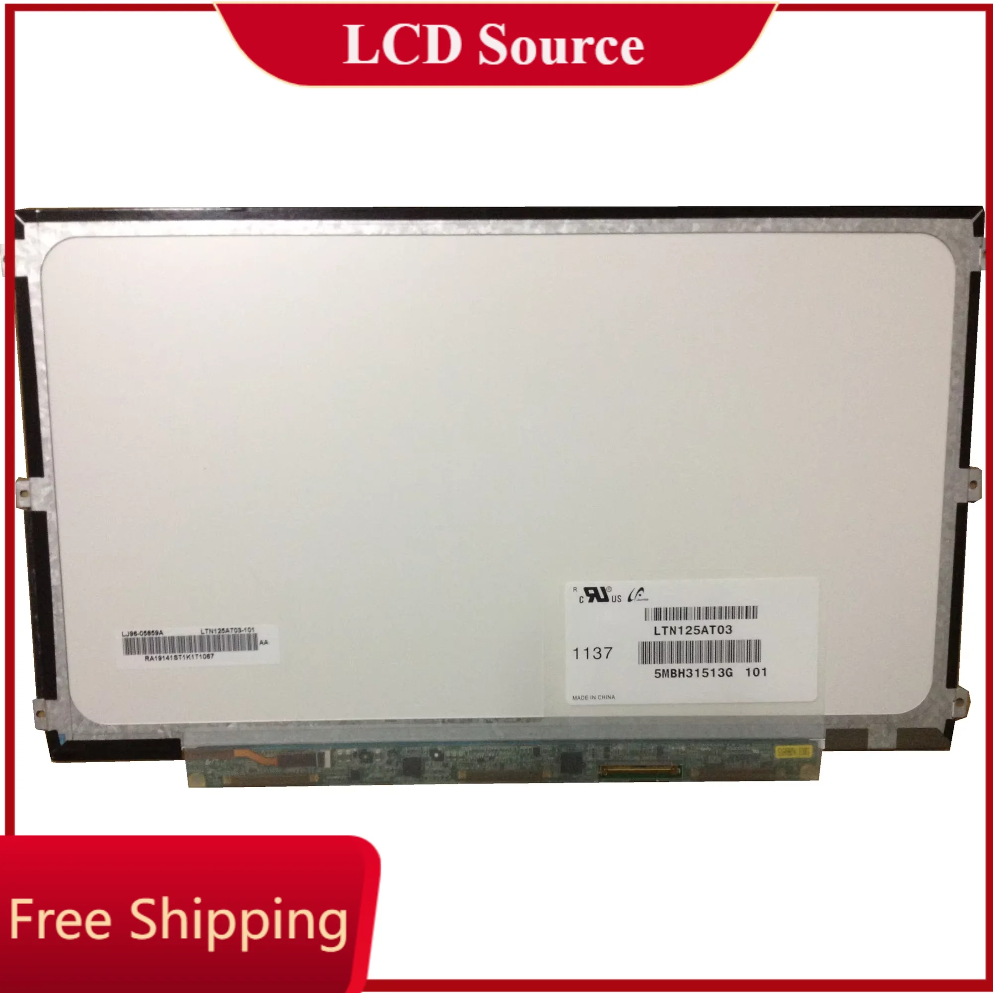 LTN125AT03 fit B125XW03 LTN125AT01-401 201 LP125WH2-TLB1 B125XW01 V.0 Visor Esquerda + Direita 3 furos de parafuso para Laptop Tela de LED LCD