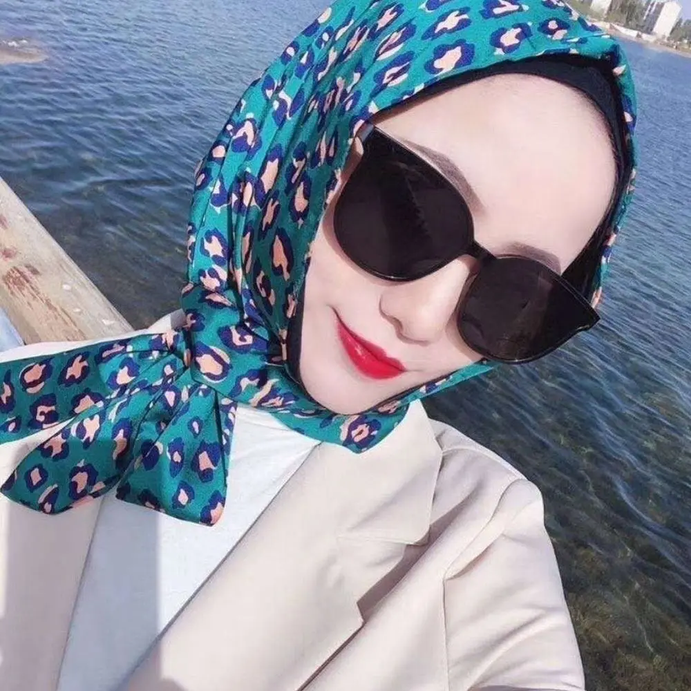 قبعة حجاب حريرية محاكاة صيفية مقاومة للشمس وقابلة للتنفس قبعة إسلامية ناعمة للنساء