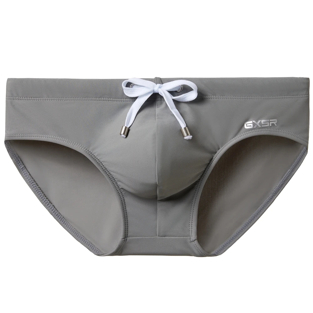 Einfarbige neue Herren-Badehose mit niedrigem Bund, schnelltrocknend, für Jugendliche, Sport, Herren-Slip AD3-M306-GR4-M396 – Detail 20