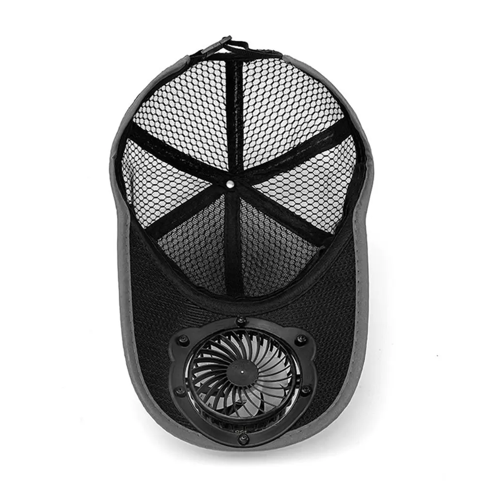 

New Breathable Solar Fan Hat USB Charging Quick Dry Baseball Cap Sun Protection Caps Outdoor