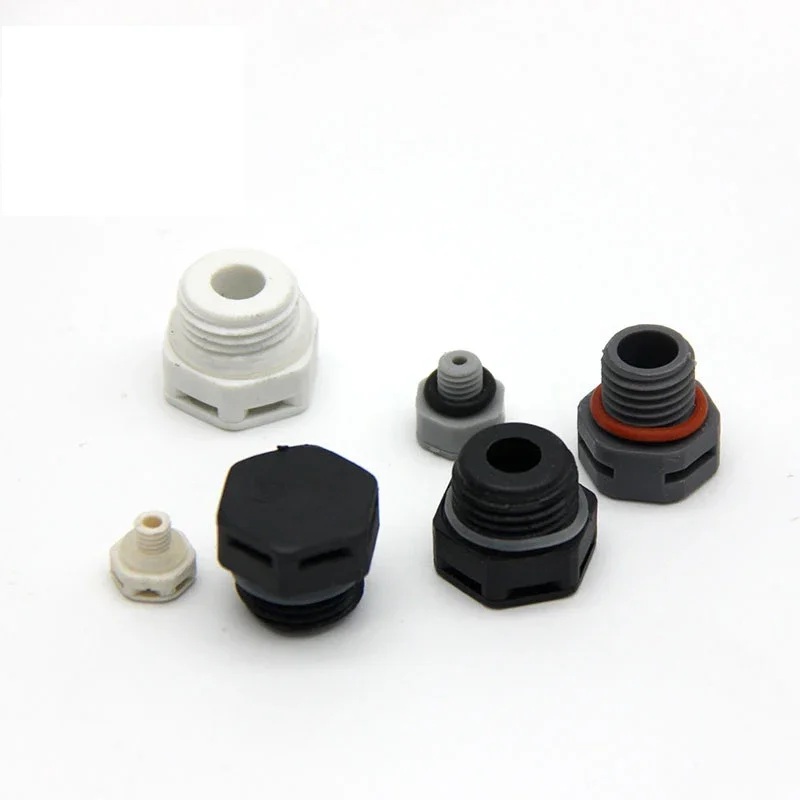 Plastic vent breather valve Permeable and hydrophobic ip68 M5/M6/M8/M10/M12/M16/M20 Screw in vent plug