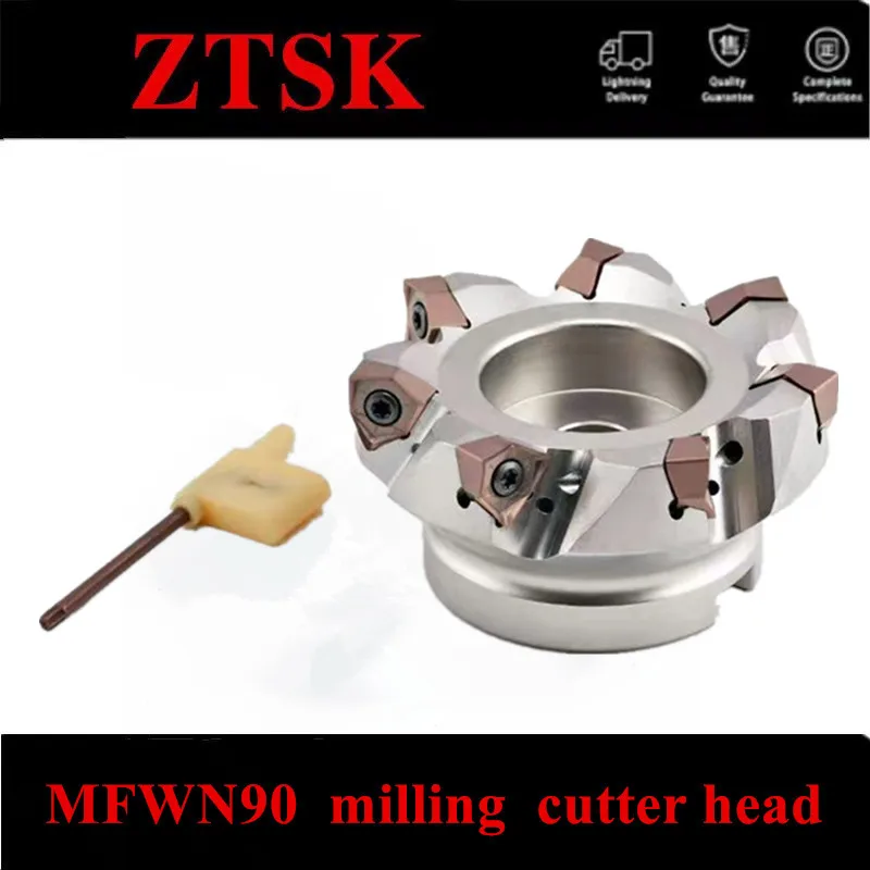 MFWN90 degree MFWN MFWN900 double sided hexagonal heavy cutting milling cutter head WNMU0806 milling insert milling cutter disk