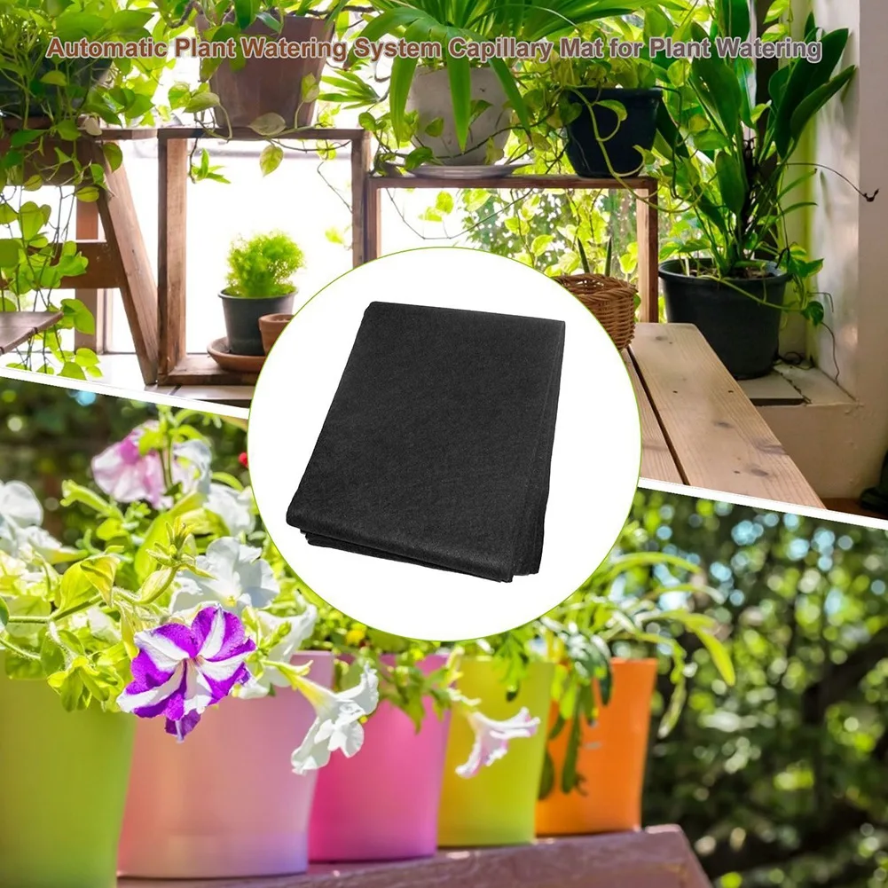 AB06 Garden Tools Wool Pad Automatic Plant Watering System Capillary Mat For Germination Kits Automatic Watering Pots Mat