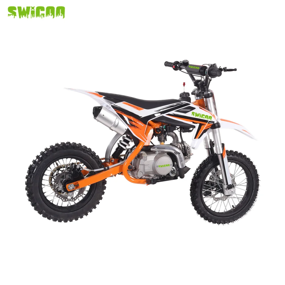 Lightweight DesignSWICOO Hot Sale EPA CE 110CC Automatic Off Road Dirt Bike Yinxiang Engine 14&12 Tire Pit Bike Motocross For Ou