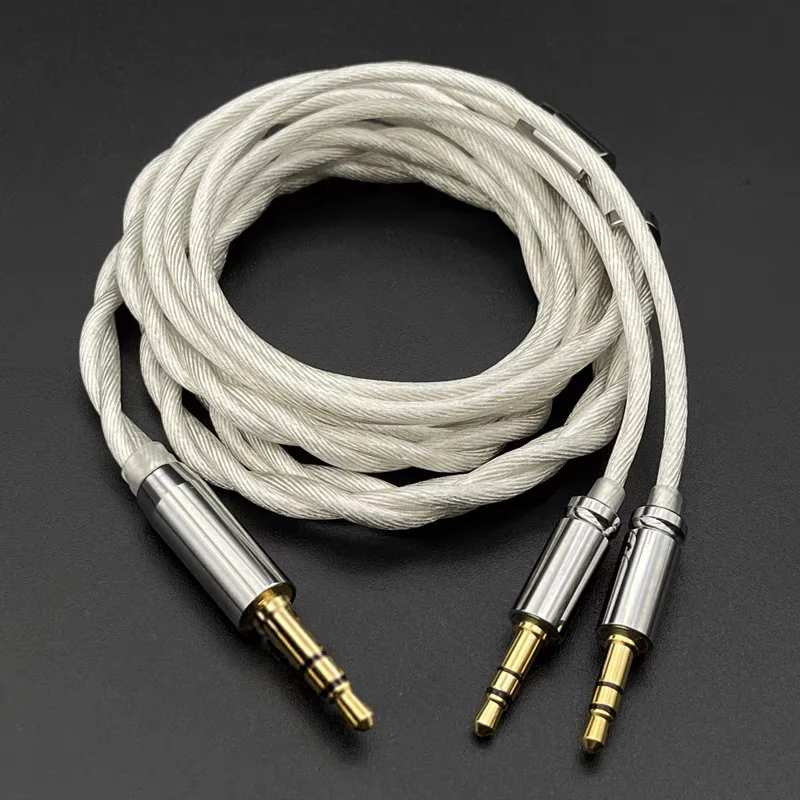 Headphone Upgrade Line 4.4mm To Dual 3.5mm Replacement Cable For Hifiman HE400SE ananda D7200 R9