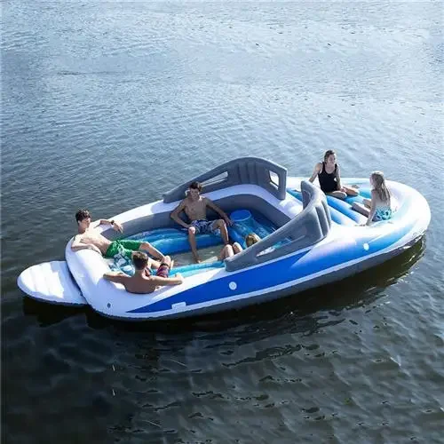 New PVC inflatable boat, 6-person island inflatable boat, wind boat bay party inflatable boat skin thickened