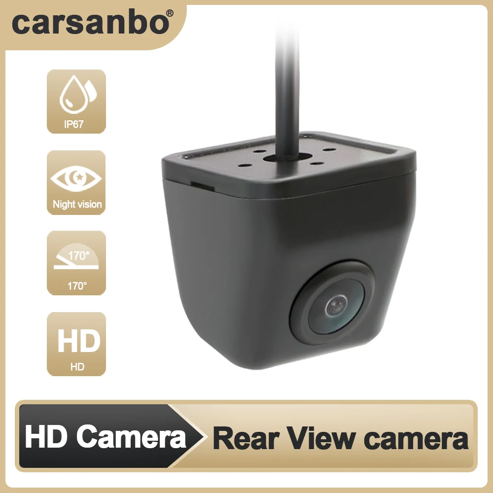 

HD Automatic Reversing Camera 170 ° HD Image Night Vision Waterproof IP67 Parking Camera with Front and Rear View on/off Camera