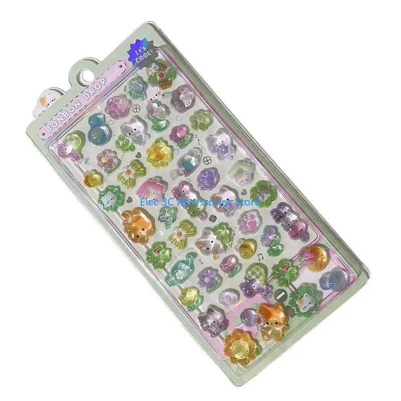 Y51A Cartoon Sticker for Scrapbooking Journals Planner Motivational Sticker