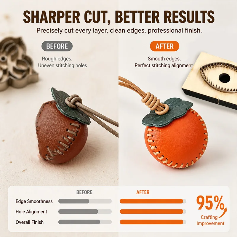 C277 Wooden Cutting Die Set for DIY Leather Goods Keychain Bag Charm Homemade Accessories Special Forming Template - view 4
