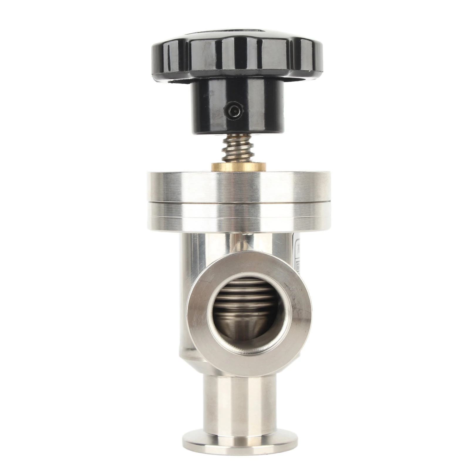 Vacuum Isolation Valve KF25 304 Stainless Steel High Vacuum Manual Right Angle Bellow Isolation Valve