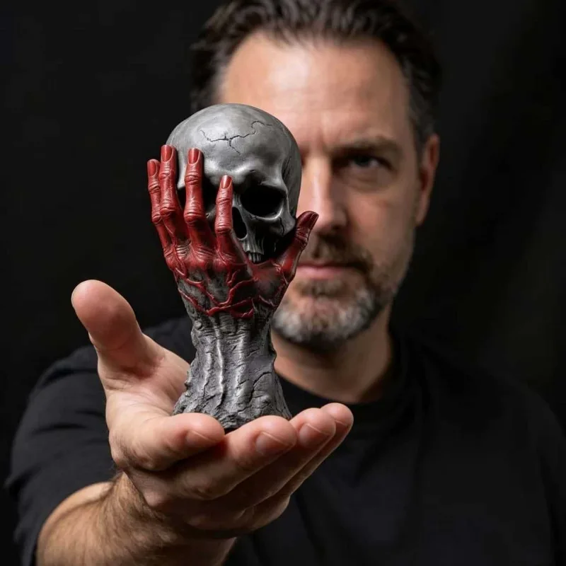 New Halloween Gothic Rampage Hand Vinyl Crafts Ornament Home Decoration