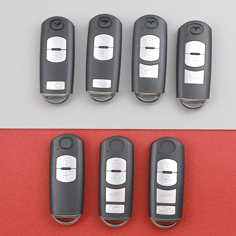 For Mazda 3 5 6 Summit Axela Atenza M3 M6 CX5 CX7 CX9 CX-5 CX-7 CX-9 MX-5 Miata RX-8 X-5 2/3/4 Botton Car Key Case Fob Shell
