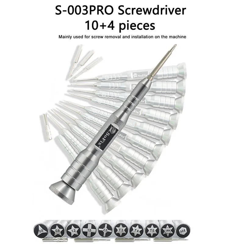 S-003PRO Precision Screwdriver Kit Set for iPhone Screw Removal Installation For Macbook Mini Tablets Laptops Disassembly Tools