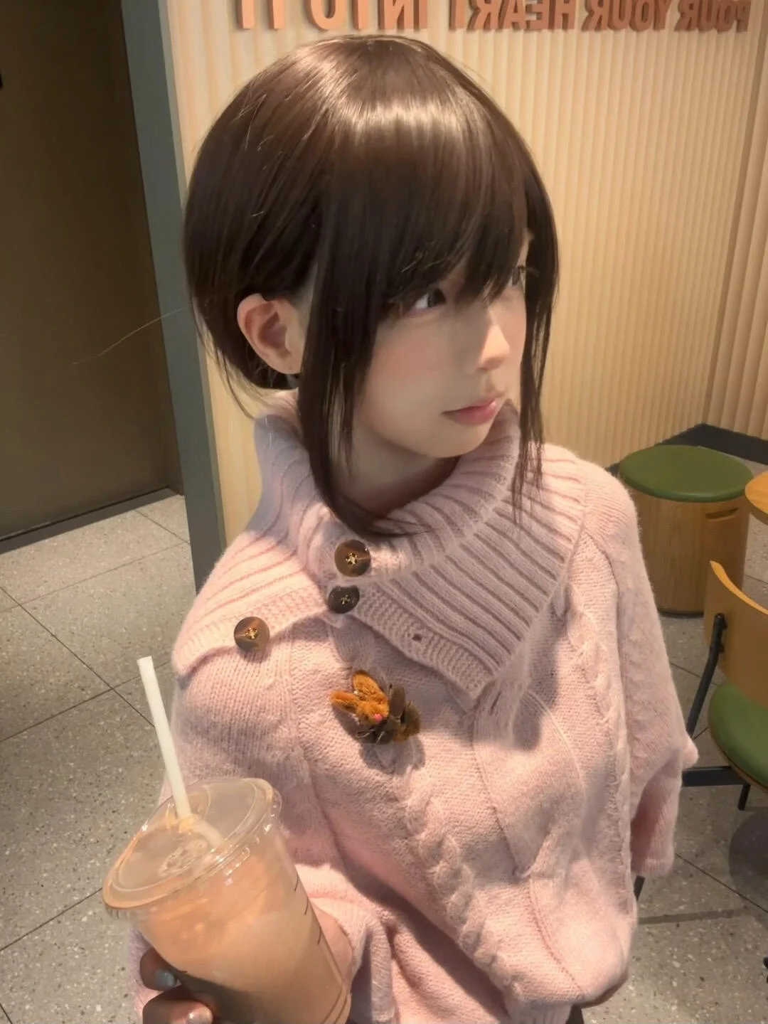 

Pink High Collar Twist Sweater Women's Autumn Winter New Lazy Style Design Knitted Top Coat Pullover Loose Fit Warmth