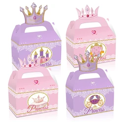 12pcs Little Princess Crown Gift Box Princess Theme Party Candy Snacks Candy Box Birthday Party Gift, Holiday Gift