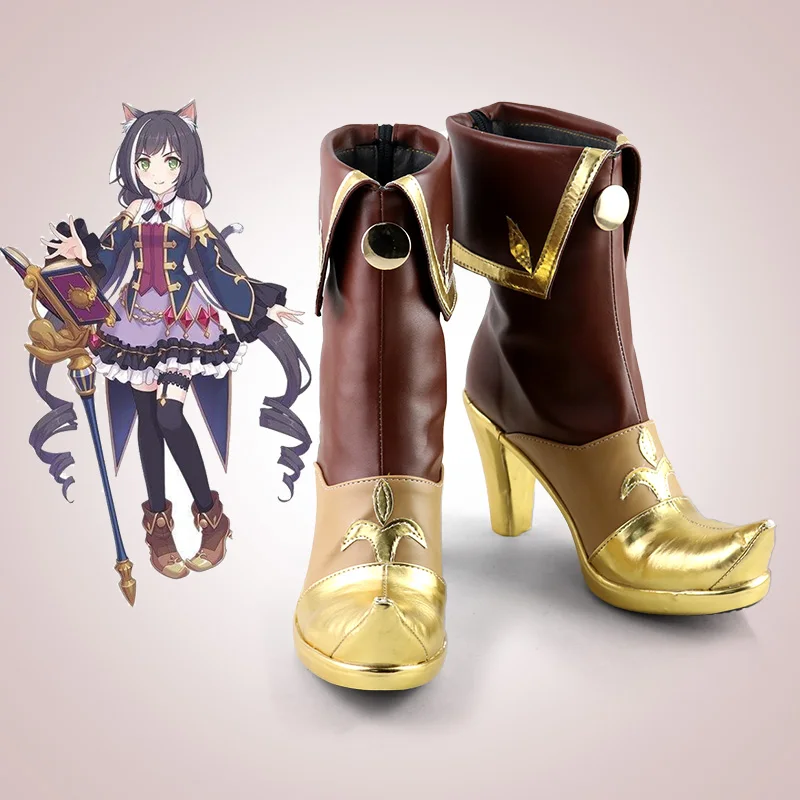 

Anime Hoto Kokoa Cosplay Shoes Short Black Boots For Women Men Halloween Costume Party