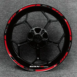 Suitable for Suzuki 17 inch wheel hub GSX-S1000 decal locomotive GSX-R1000 wheel rim decoration reflective stickers