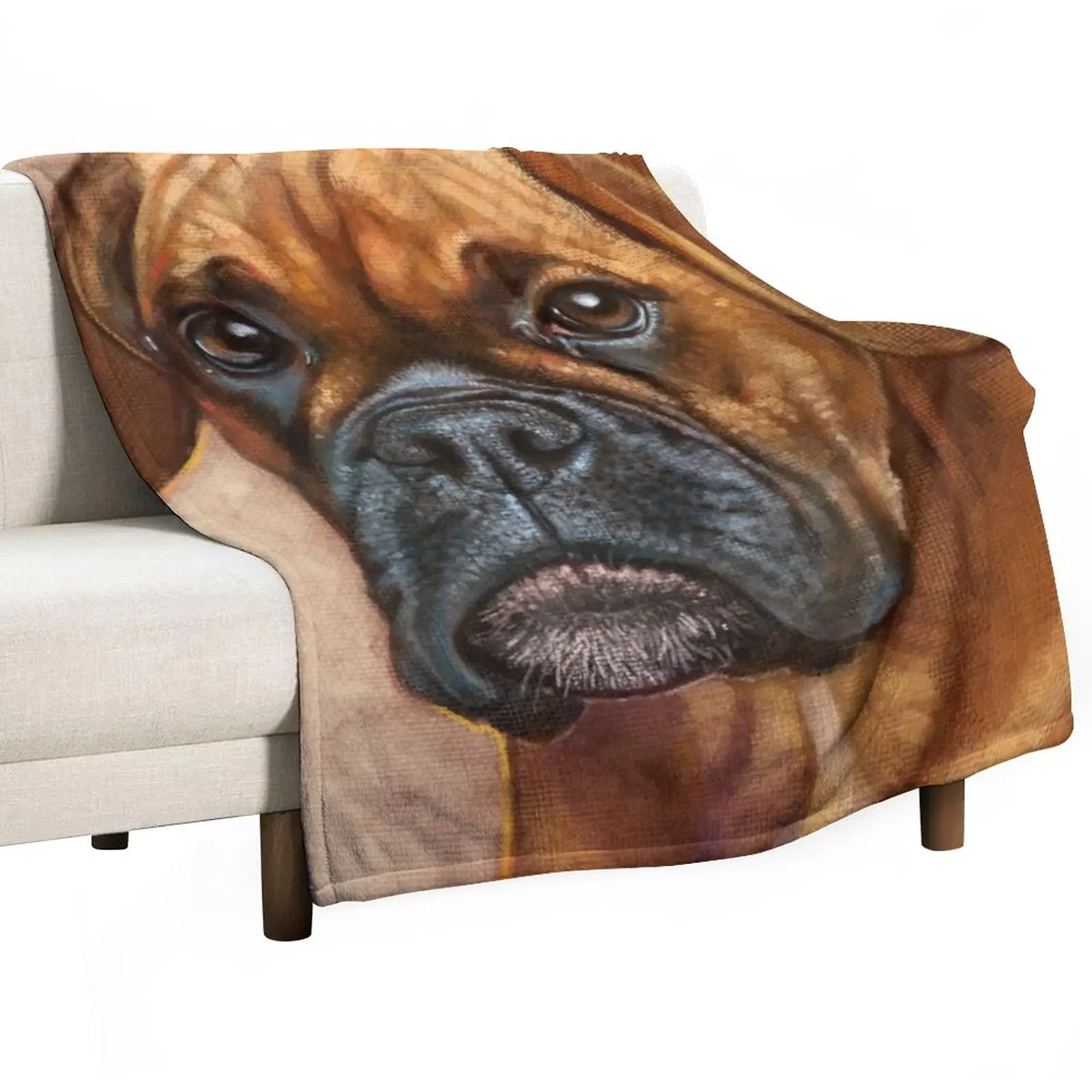 

Boxer Throw Blanket Vintage Blanket Weighted Blanket Kid'S