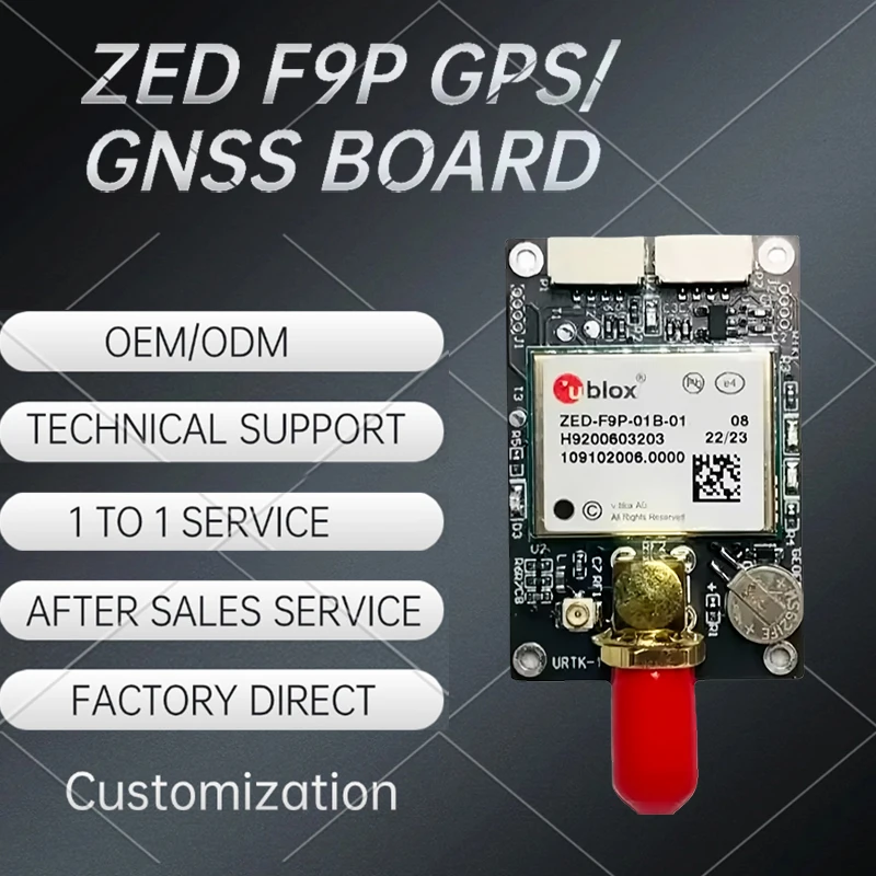 وحدة نظام تحديد المواقع ZED-F9P ZED-F9P-01B-01 RTK لوحة استقبال GNSS/GPS عالية الدقة مع لوحة تطوير لوحة S MA وUSB GNSS #4