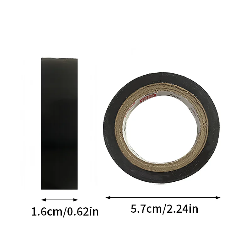 เทปพรีเมี่ยมไฟฟ้า เทปฉนวนสีดํา กันน้ํา สารหน่วงไฟ ทนอุณหภูมิสูง สําหรับใช้ในร่ม/กลางแจ้ง