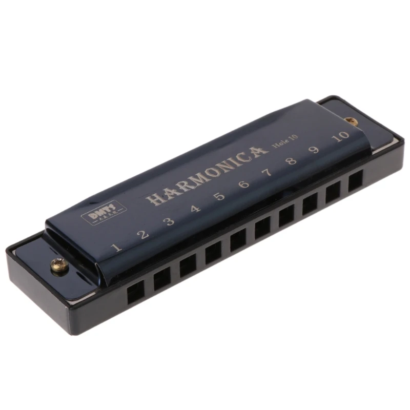 10 Holes for Key of Blues Harmonica Musical Instrument Educational Toy with fo 094C