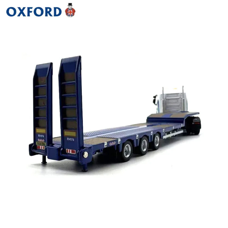 Caliente Oxford Scania Semi bajo remolque camión coche modelo aleación simulación colección ornamento 1:76 regalo de cumpleaños para niño