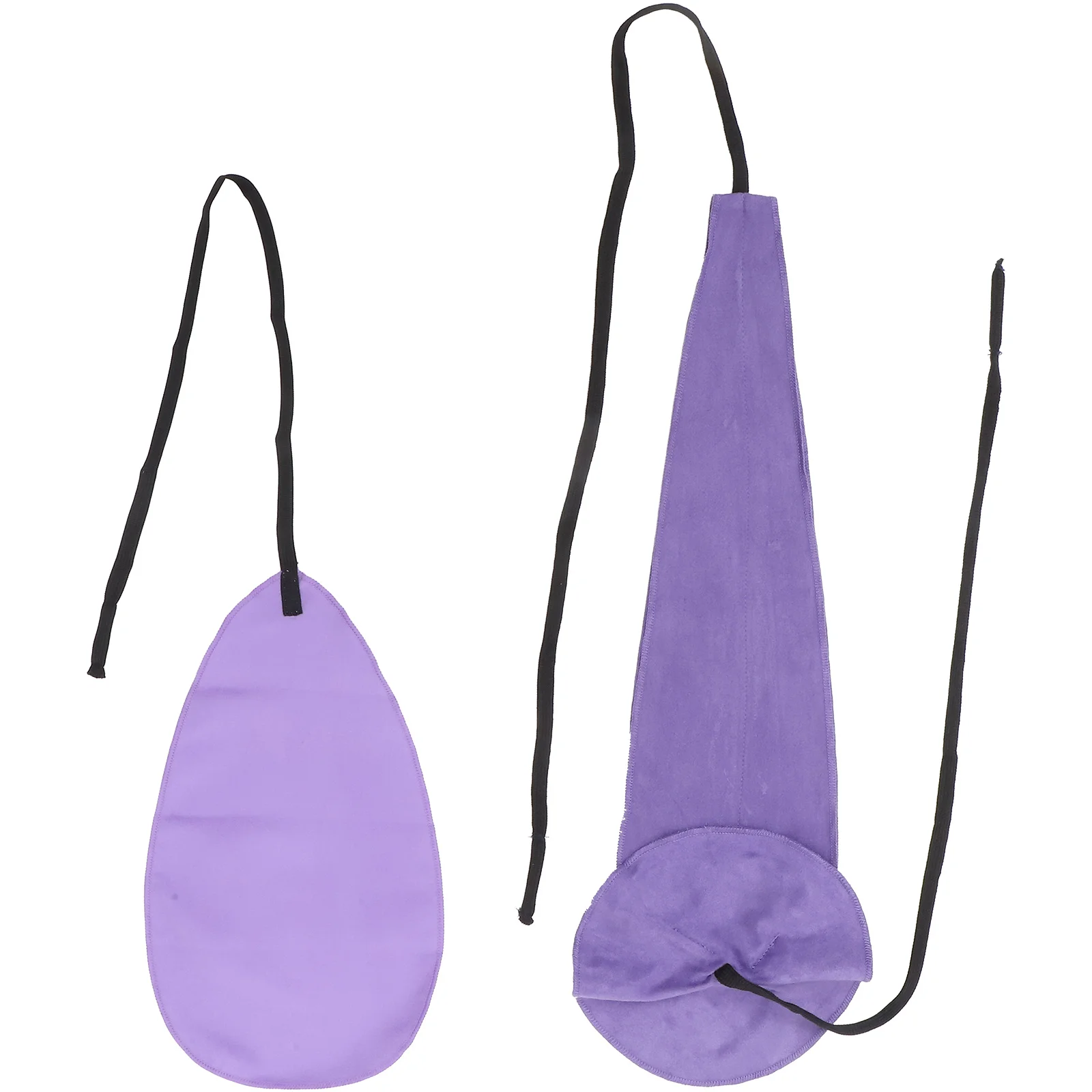 

2 Pcs Saxophone Cleaning Cloth Instrument Brush Care Tool Thumb Maintenance Flute Tools Faux Suede