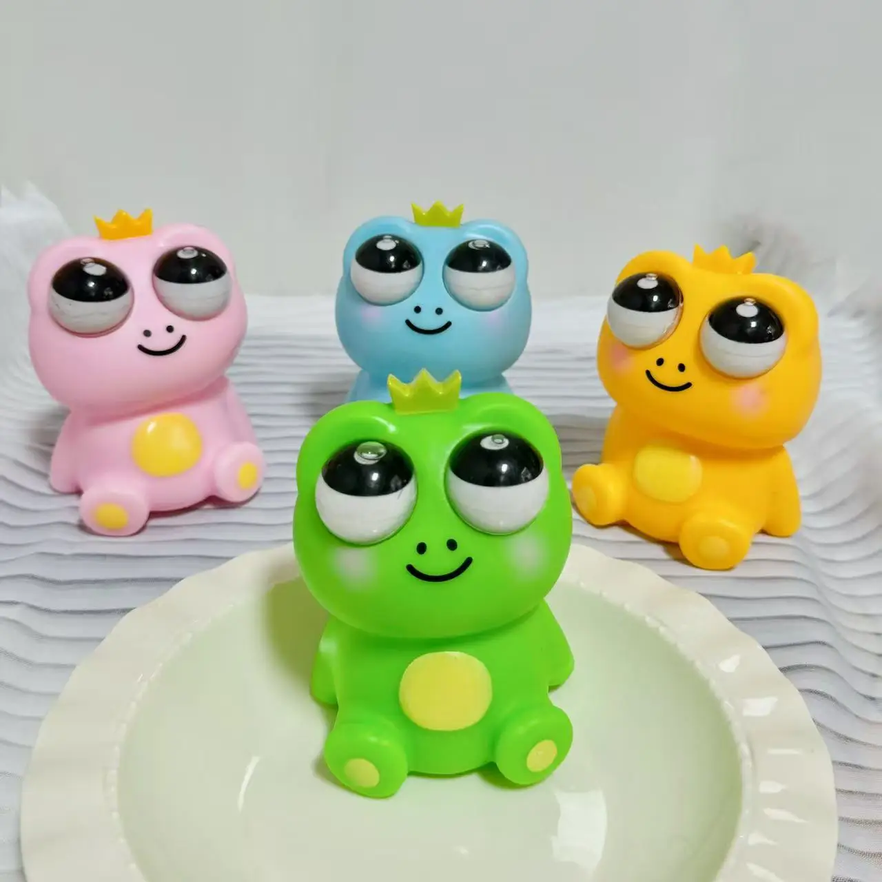 1 قطعة لعبة تململ جديدة ضغط لطيف الحيوان يحدق الضفدع ضد الإجهاد قرصة الضغط تنفيس ضغط لعبة الجدة هدايا أعياد ميلاد للأطفال #1