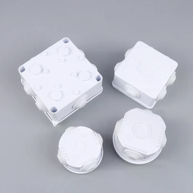 Accessory White Connection Cable Branch Diy Waterproof IP65 Power Case Junction Box Indoor Wire Shell Electric Control Boxes