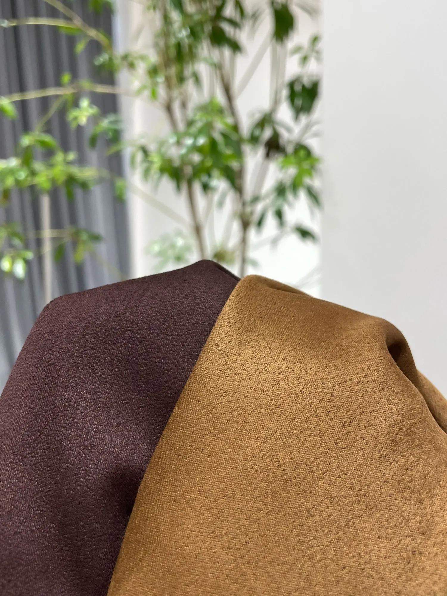 Nok Xiaola Authentic  Brand WMM Suede Vintage Mid-Length Jaet True to Size Polyester Blend Long Sve Busin Cas...