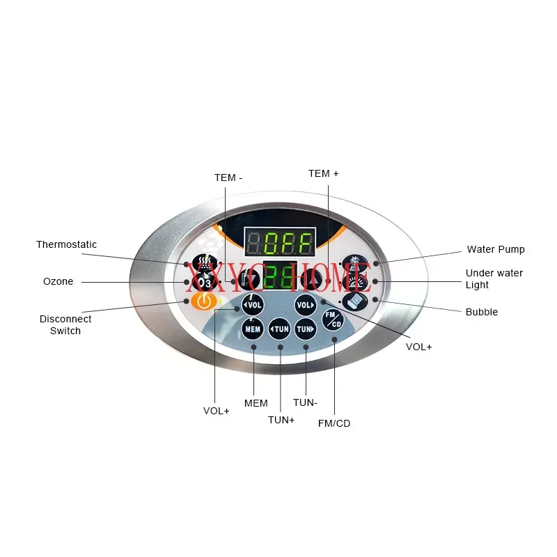 KL-819 Massage Bathtub Controller Control board Computer Spa Control System