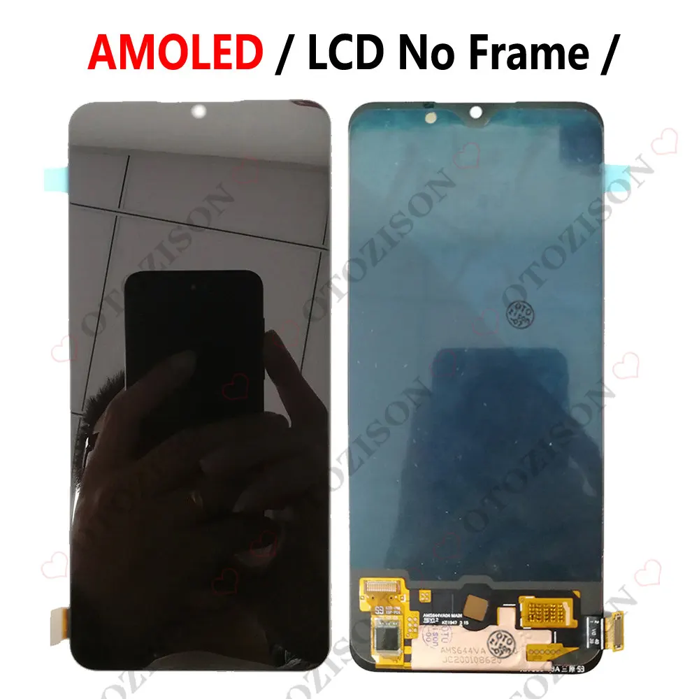 Reno3 LCD With Frame For OPPO Reno3 LCD 5G PCHM30 4G CPH2043 Display Touch Screen Digitizer Sensor Assembly Reno 3 Replacement