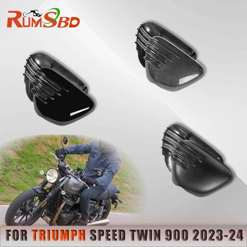 

Frame Side Cover Panel ABS Carbon Motorcycle Accessories Motorcycle Engine Side Cover For Triumph Speed Twin 900 2023-2024