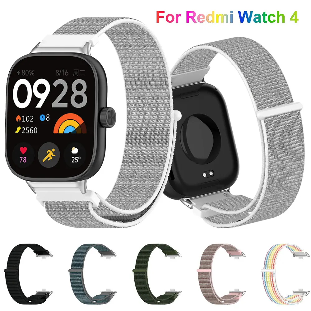 Nylon Armband für Redmi Uhr 4 / Xiaomi Mi Band 8 Pro Armband Armband Stick Smartwatch atmungsaktives Armband