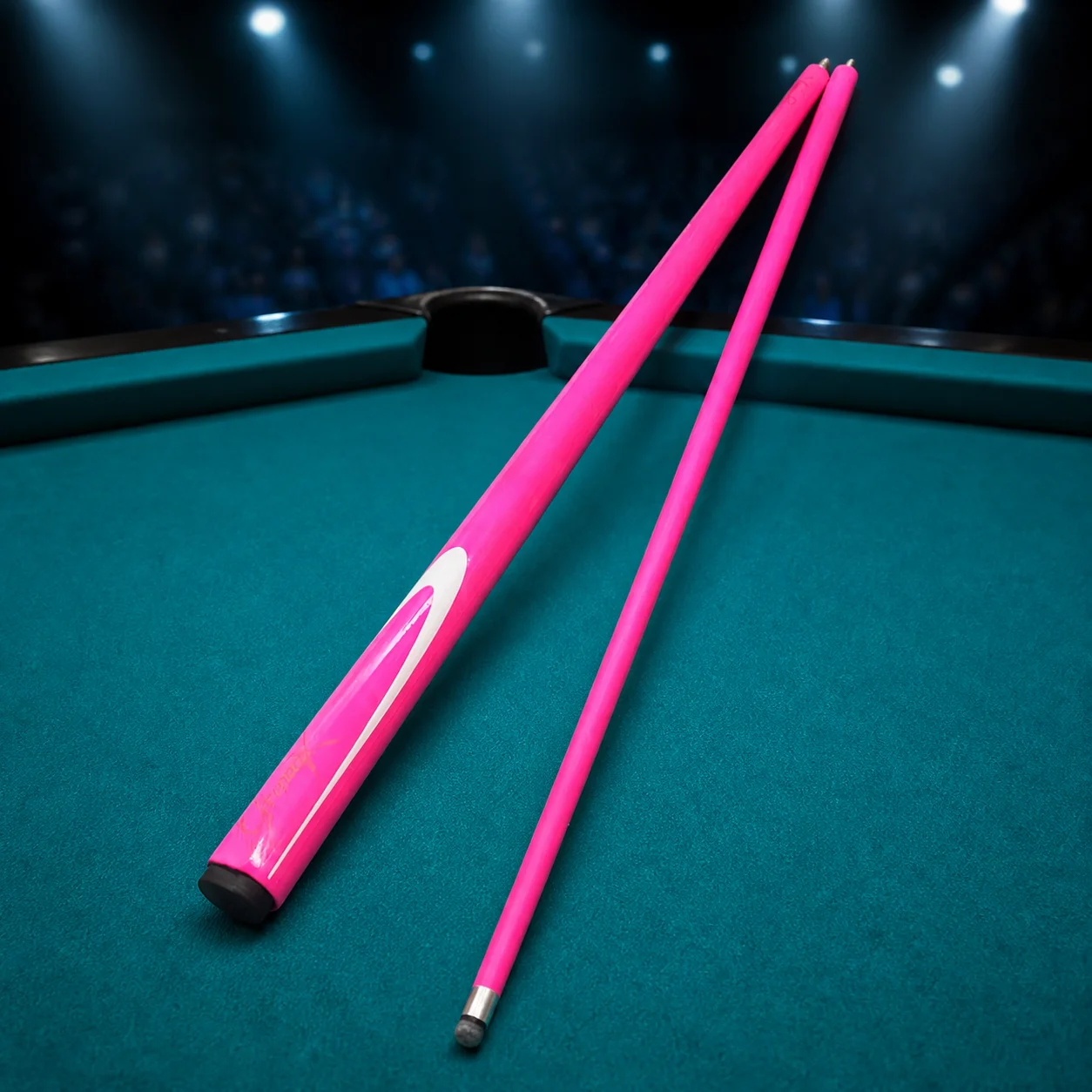 Professional Carbon Fiber Pool Cue 10mm Tip 1/2 Split Cue Stick Stainless Steel Quick Joint for High-Speed Spin Jump Shots