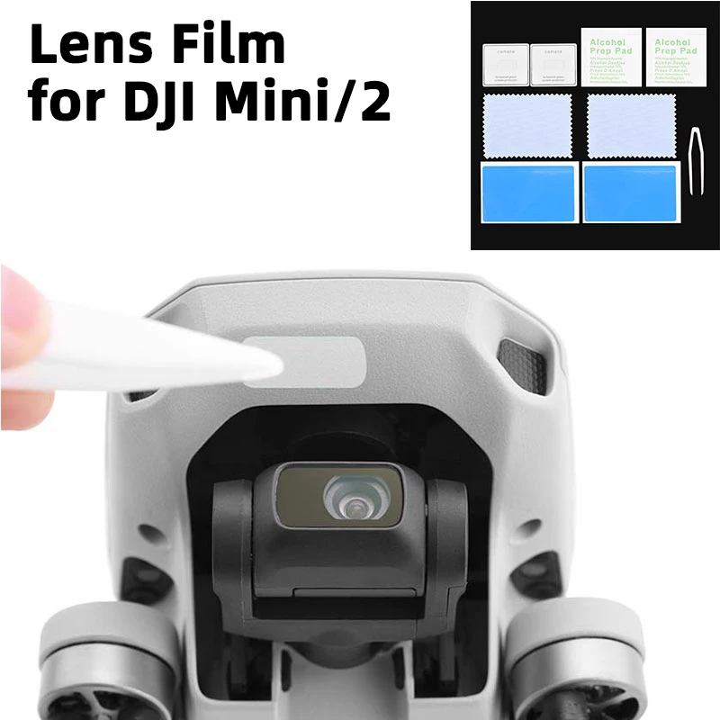 1/2 Set Pelindung Layar HD untuk DJI Mavic Mini/Mini 2/Mini SE Kit Aksesori Pelindung Film Lensa Kaca Antigores