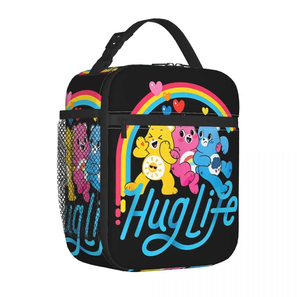 Care Bears Hug Life Insulated Lunch Bag Cooler Bag Reusable Meal Container Portable Lunch Box Tote Food Bag Beach Picnic