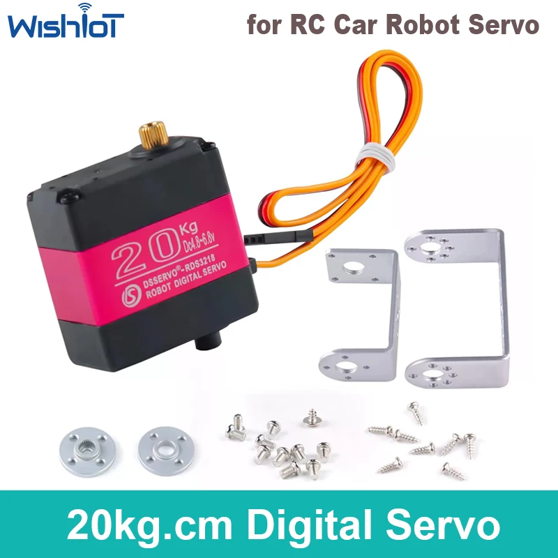 

20kg.cm Digital Servo Metal Gear 180 Degree IP66 For Arduino Long Short Straight U Mouting DIY Robotic RC Car Truck RDS3218MG