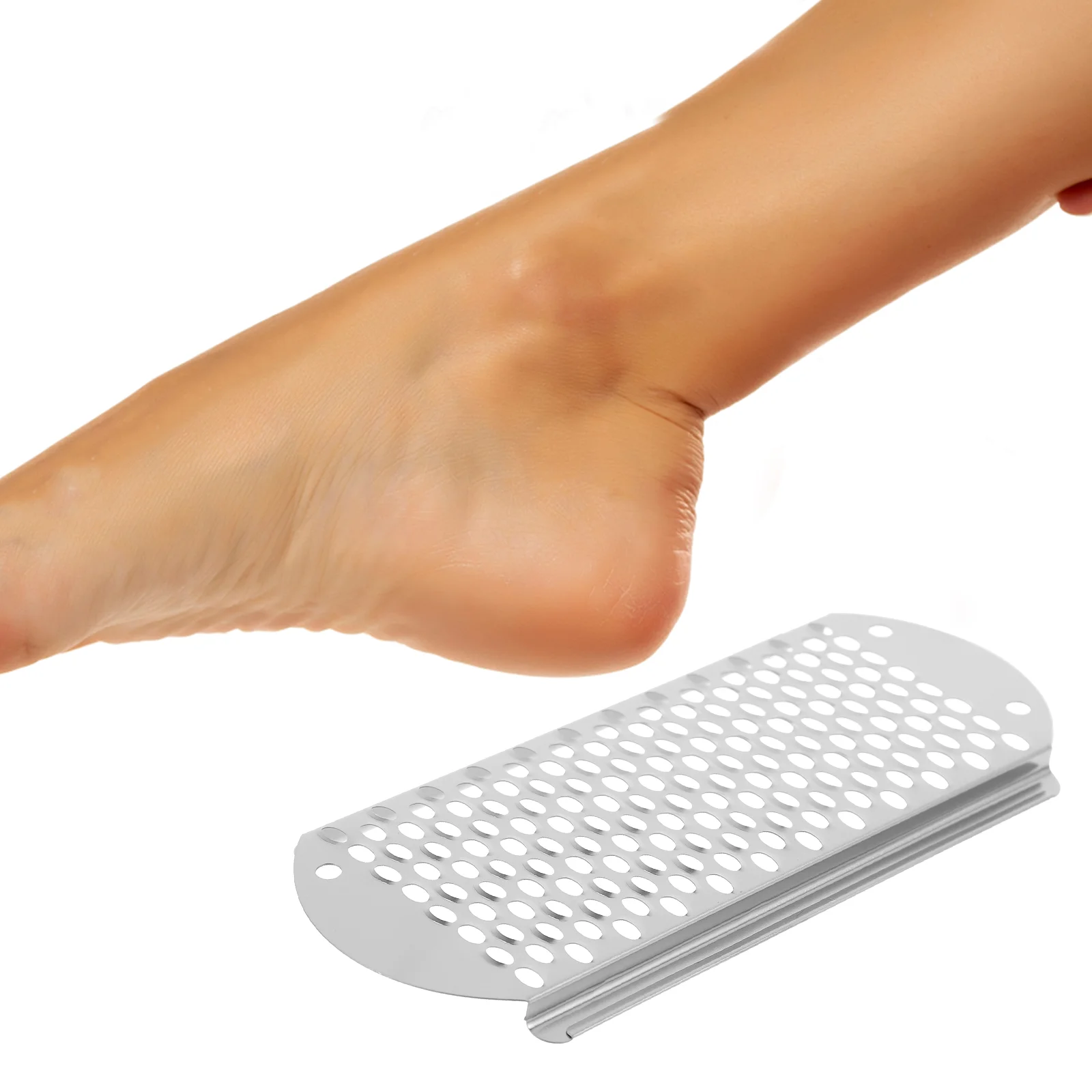 3 Pcs Pumice Stone Foot Rasp Cheese Grater Files for Hard Skin Manual Scrubber Dead Stainless Steel Scraper Feet Pedicure