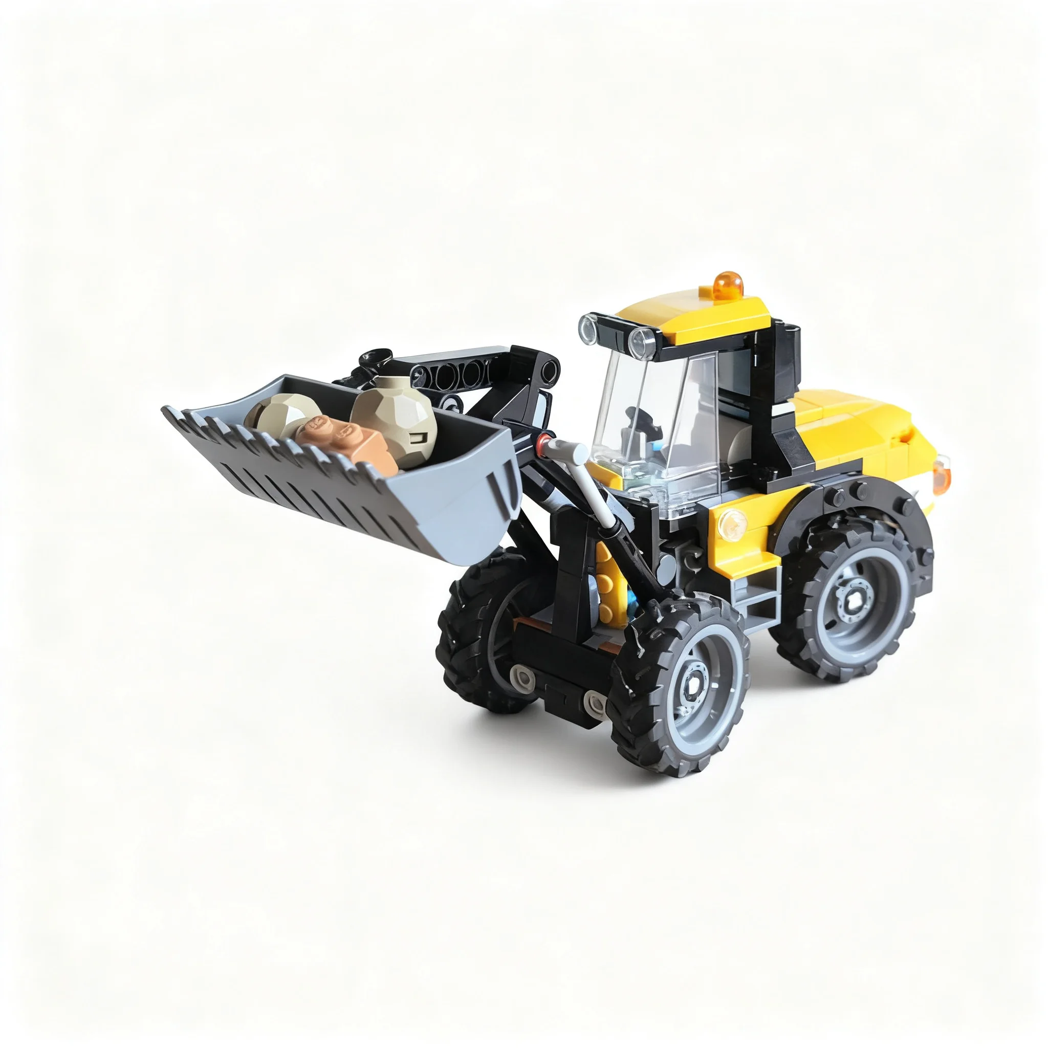 280pcs MOC Expert Level Wheel Loader City Model Building Blocks Christmas Gift Architecture Toy Collection DIY Assemble Display