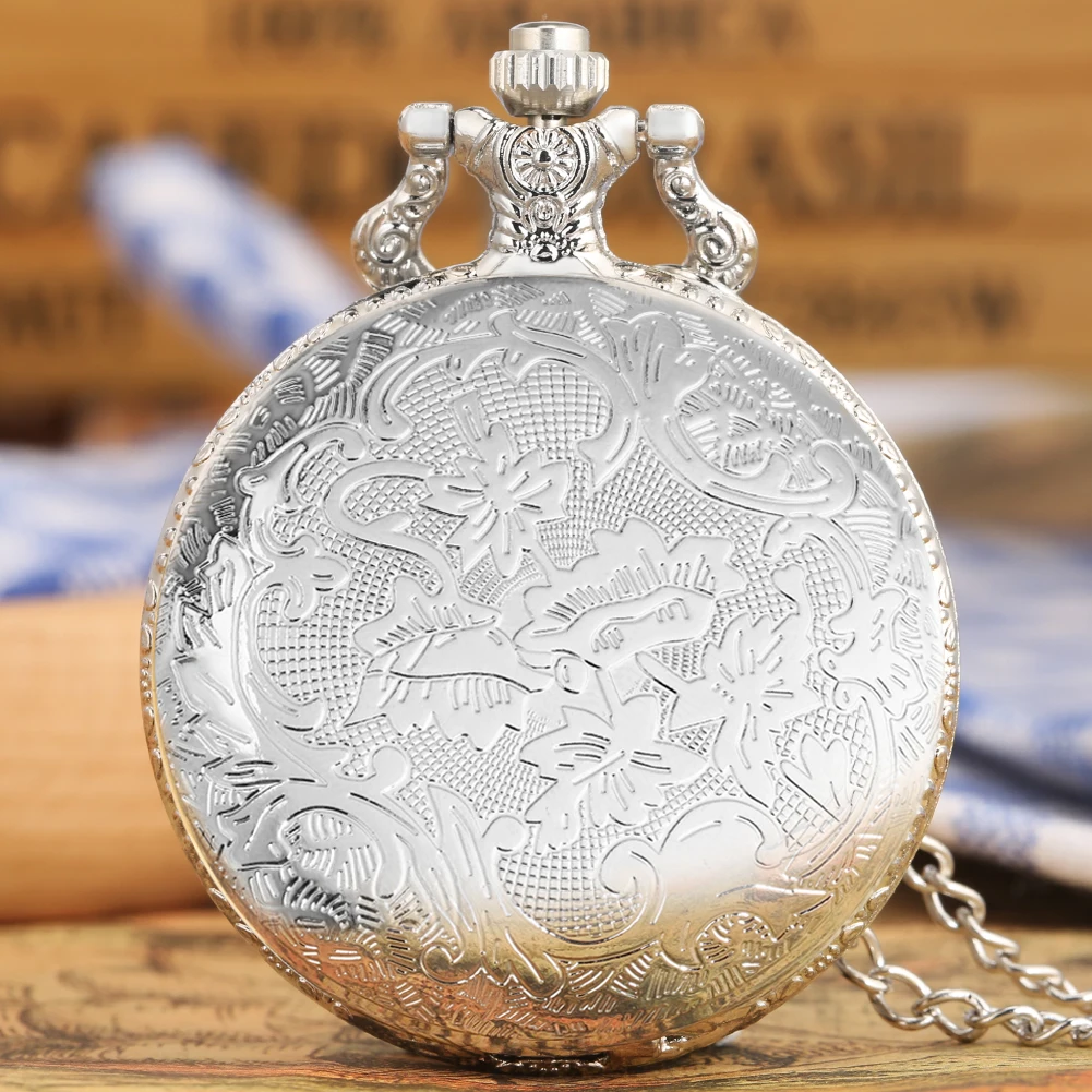 Fashion Silver & Golden Soviet Sickle Hammer Style Quartz Pocket Watch Men Women Pendant Gift Drop Shipping